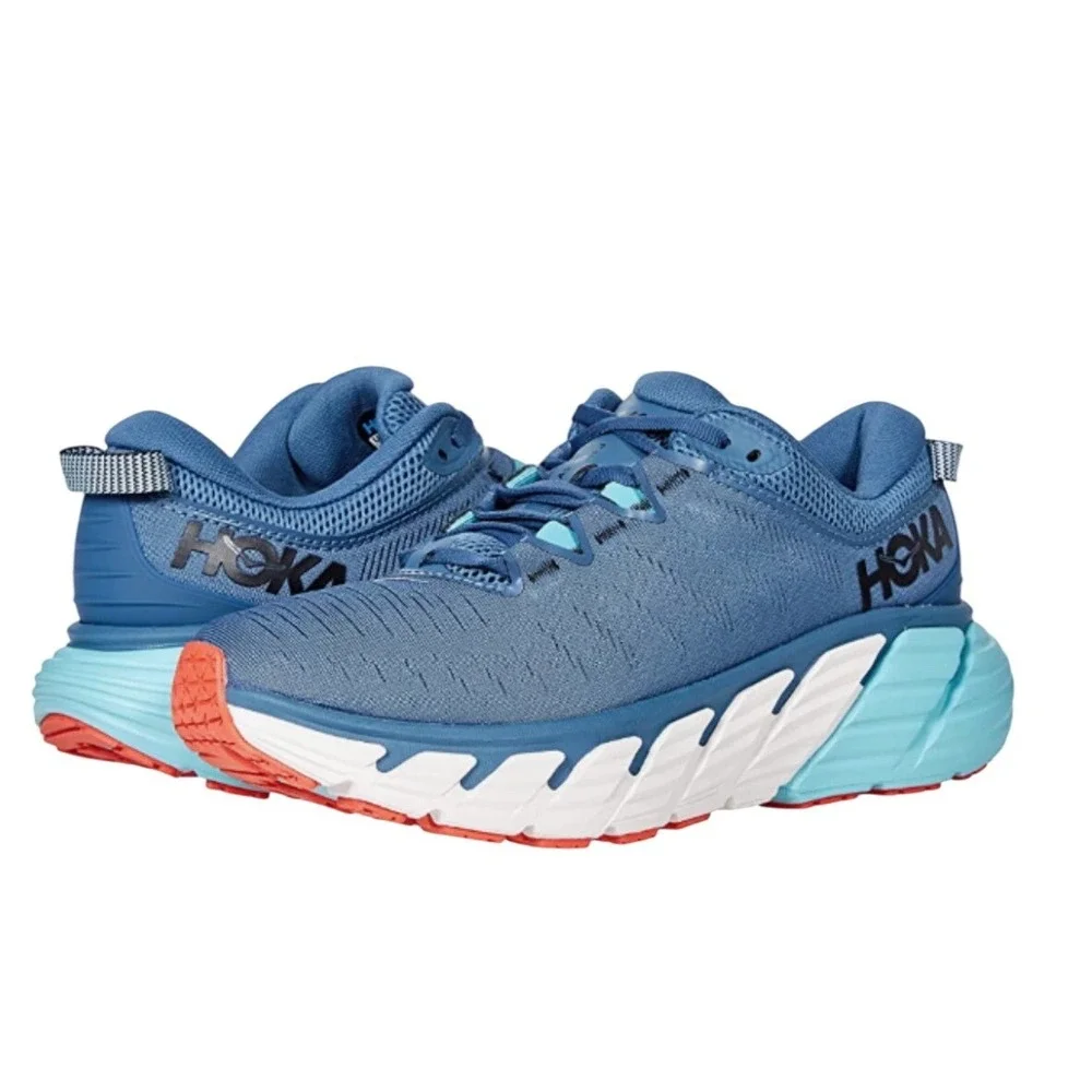 HOKA ONE ONE Gaviota 3 Mens Blue Fog Provincial Blue Running Shoes 1113520-BFPRB